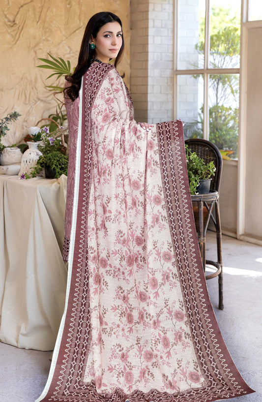 Zara by Johra Printed Lawn Unstitched 3 Piece Suit - JH-1489 - JH25ZARA - Pink - Casual Collection