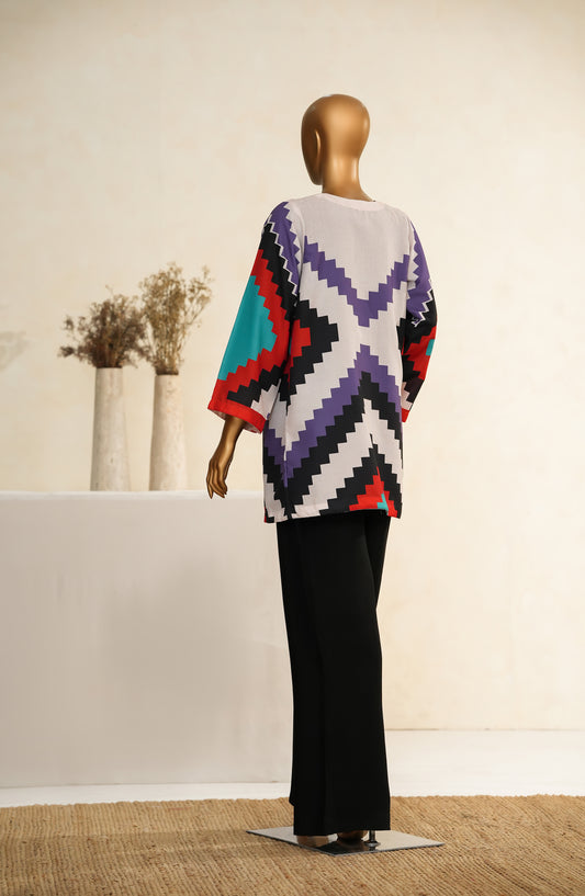 Zehaina by Amna Khadija Digital Printed Poly Swiss Stitched 3 Piece Set - AKZ-03 - AM25ZEH - Multi - Casual Collection