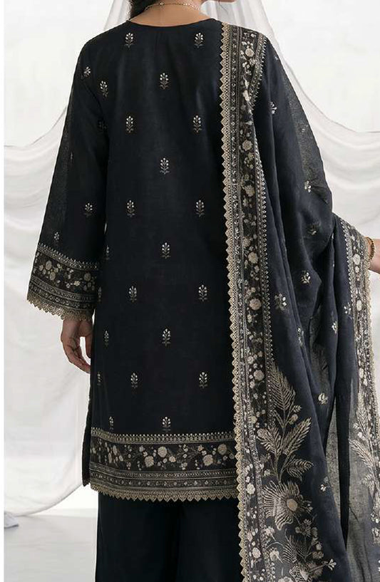 Zellbury Monochrome Printed Lawn Unstitched 3 Piece Suit - WUS26X31158 - ZB26MN - Black - Summer Collection