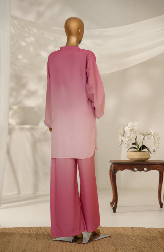 Ziyara by Amna Khadija Printed Poly Swiss Stitched 2 Piece Suit - ZTD-02 - AM25TID - Pink - Summer Collection
