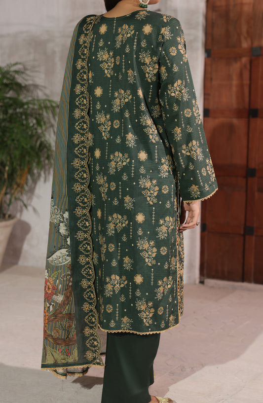 Zynah by VS Textile Embroidered Chikankari Unstitched 3 Piece Suit - D-04 - VS26NAH - Green - Summer Collection