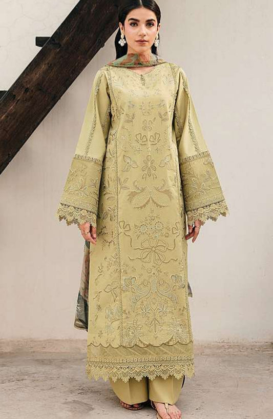 Zync by Florent Embroidered Lawn Unstitched 3 Piece Suit - FZ-8A - FL26FCZ - Green - Summer Collection