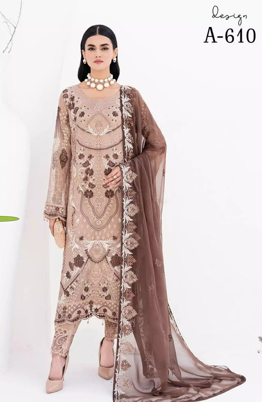 Ramsha Chevron Luxury Chiffon Collection Vol 06 - A 610