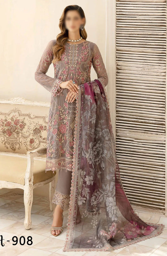 Ramsha Chevron Luxury Chiffon Collection Vol 09 - A-908