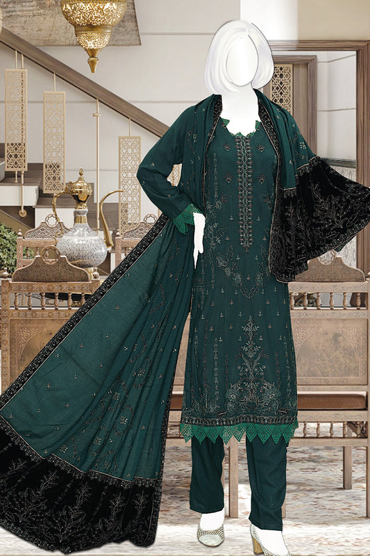 Afreen Embroidered Luxury Peach Collection 2023 - Design 01