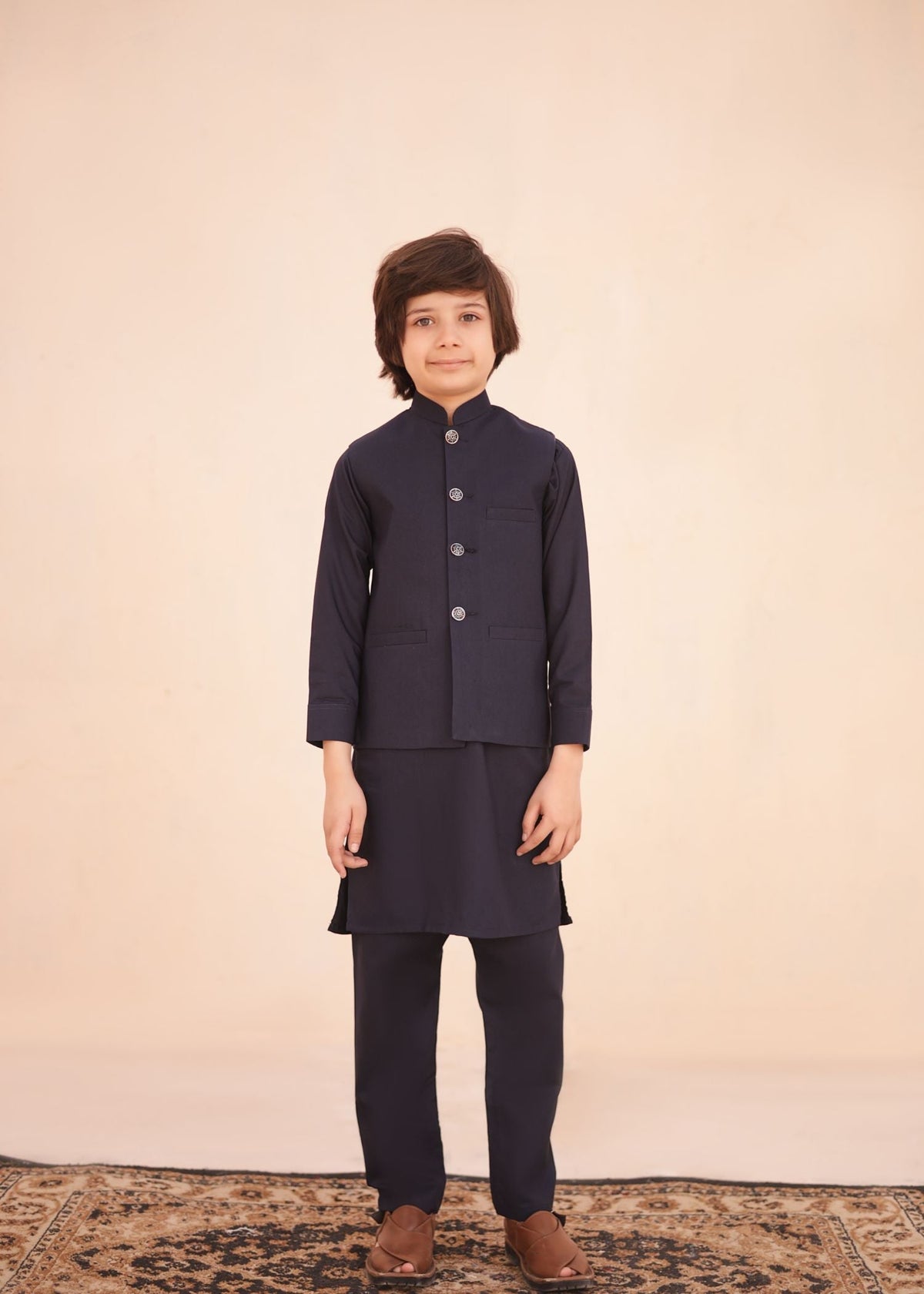Deep Blue Waistcoat Suit EW 14