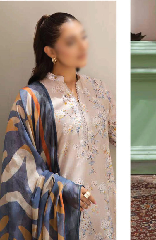 Johra Maneli Embroidered Printed Chikankari Lawn Collection 2024 - JH 957