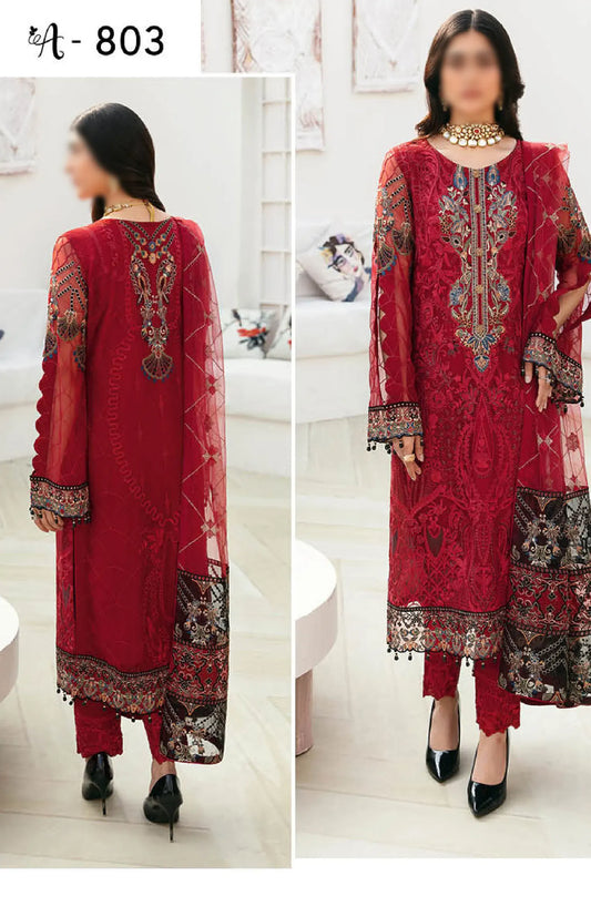Ramsha Chevron Chiffon Collection Vol 08 - A 803