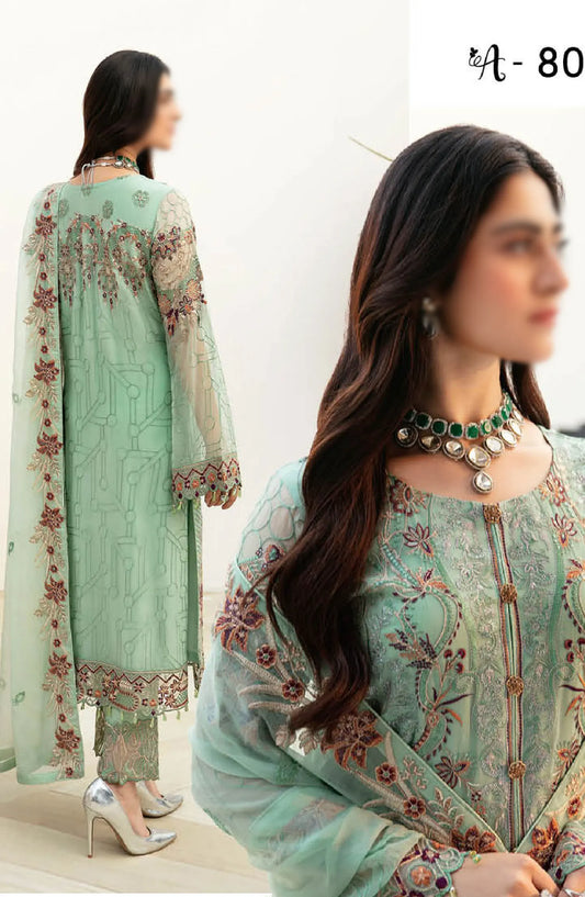 Ramsha Chevron Chiffon Collection Vol 08 - A 804