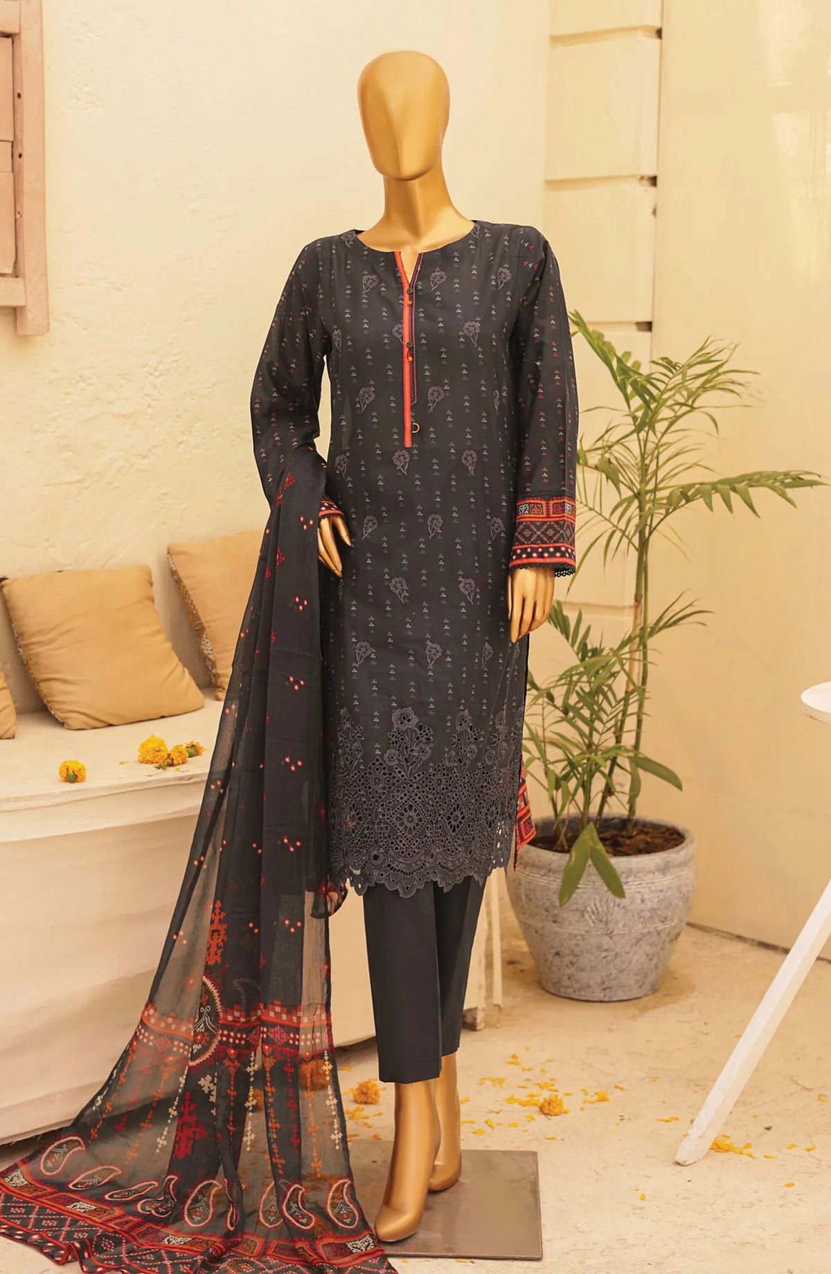 HZ Anmol Chikankari Embroidered Collection 2024 - ACE 2770