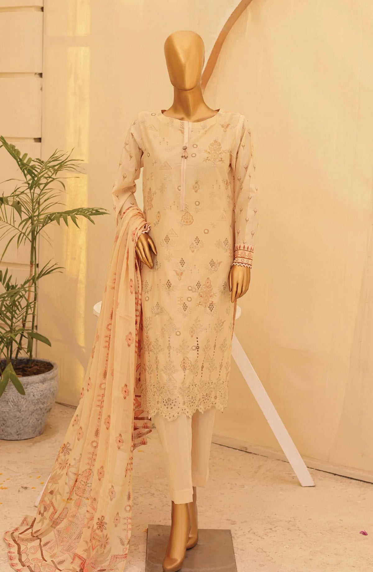 HZ Anmol Chikankari Embroidered Collection 2024 - ACE 2771
