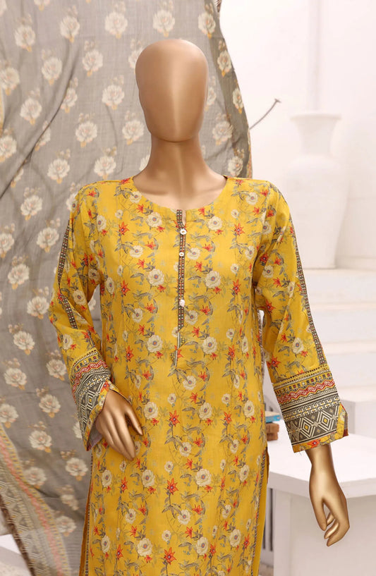 HZ RTW AASHKAAR Embroidered Lawn Collection Vol 05 - AEL-401-YELLOW