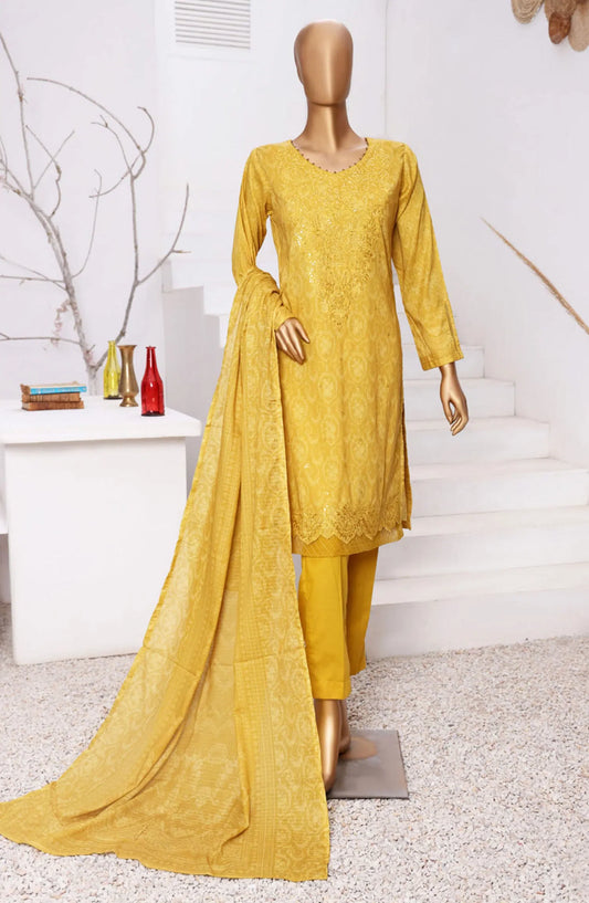 HZ RTW AASHKAAR Embroidered Lawn Collection Vol 05 - AEL-404-MUSTARD