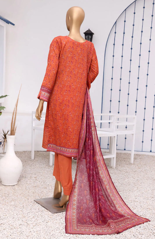 HZ RTW AASHKAAR Embroidered Lawn Collection Vol 05 - AEL-405-RUST