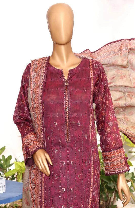 HZ RTW AASHKAAR Embroidered Lawn Collection Vol 05 - AEL-406-PLUM
