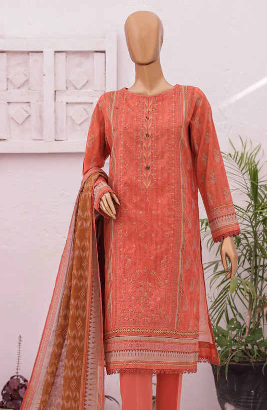 HZ Asasa Digital Printed Embroidered Lawn Collection 2024 - AEL 51