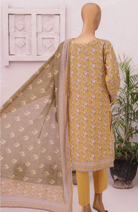 HZ Asasa Digital Printed Embroidered Lawn Collection 2024 - AEL 55