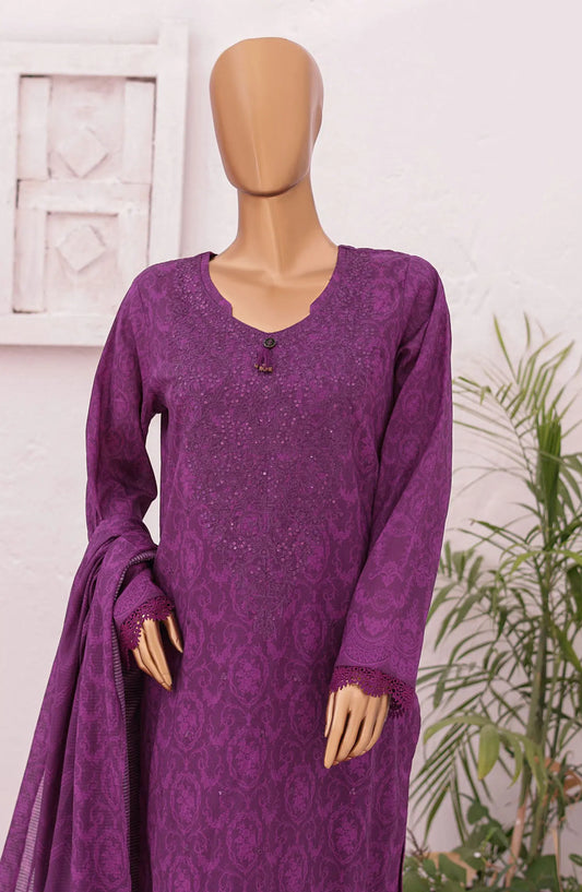 HZ Asasa Digital Printed Embroidered Lawn Collection 2024 - AEL 61