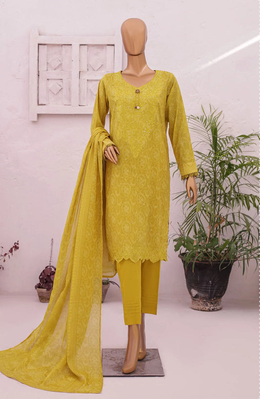 HZ Asasa Digital Printed Embroidered Lawn Collection 2024 - AEL 62