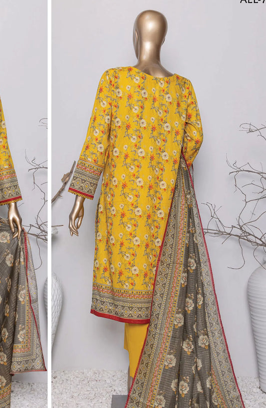 HZ Asasa Digital Embroidered Lawn Collection 2024 - AEL 72