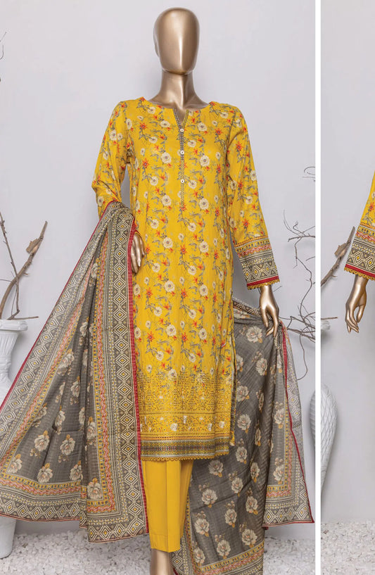 HZ Asasa Digital Embroidered Lawn Collection 2024 - AEL 72