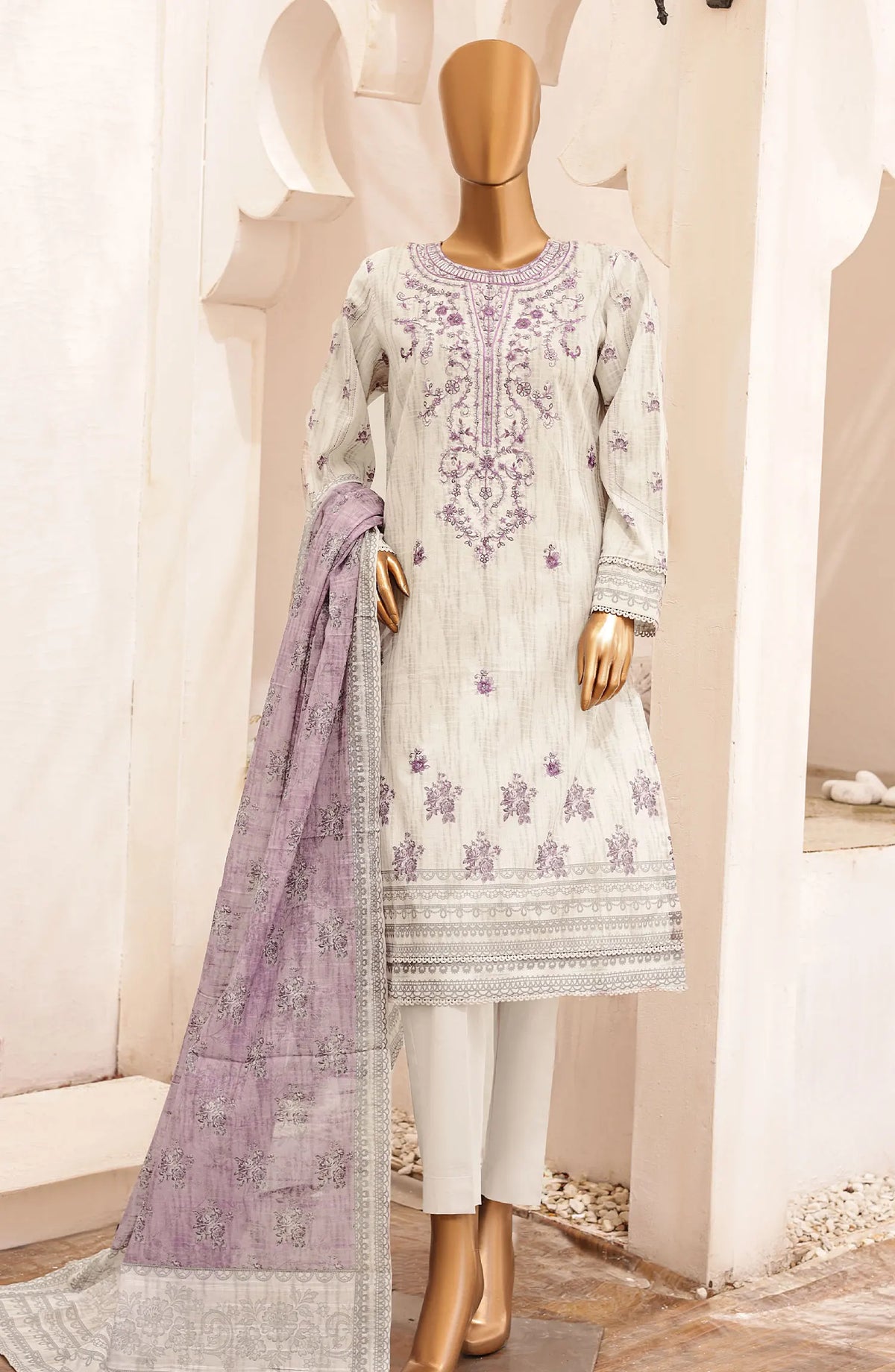 HZ Asasa Digital Printed and Embroidered Lawn Collection 2024 - AEL 11