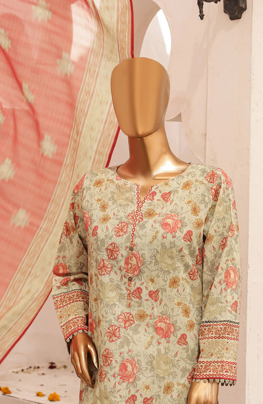 HZ Asasa Digital Printed and Embroidered Lawn Collection 2024 - AEL 13