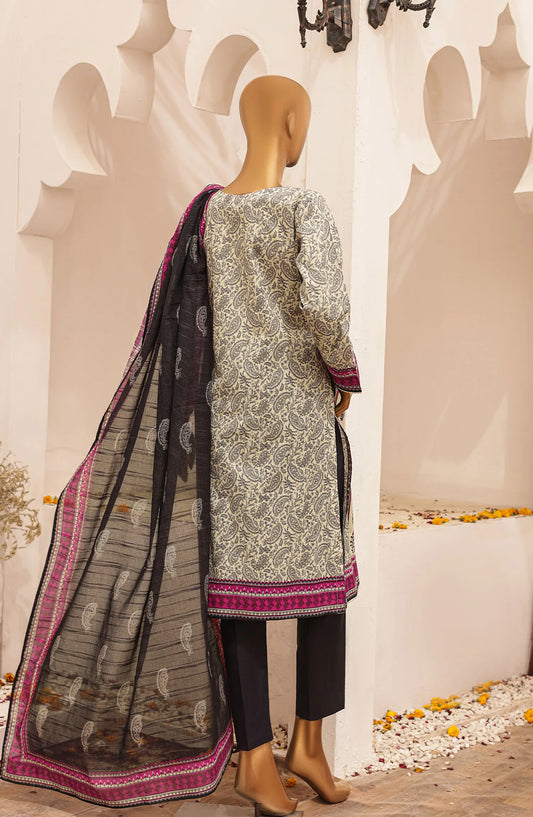 HZ Asasa Digital Printed and Embroidered Lawn Collection 2024 - AEL 15