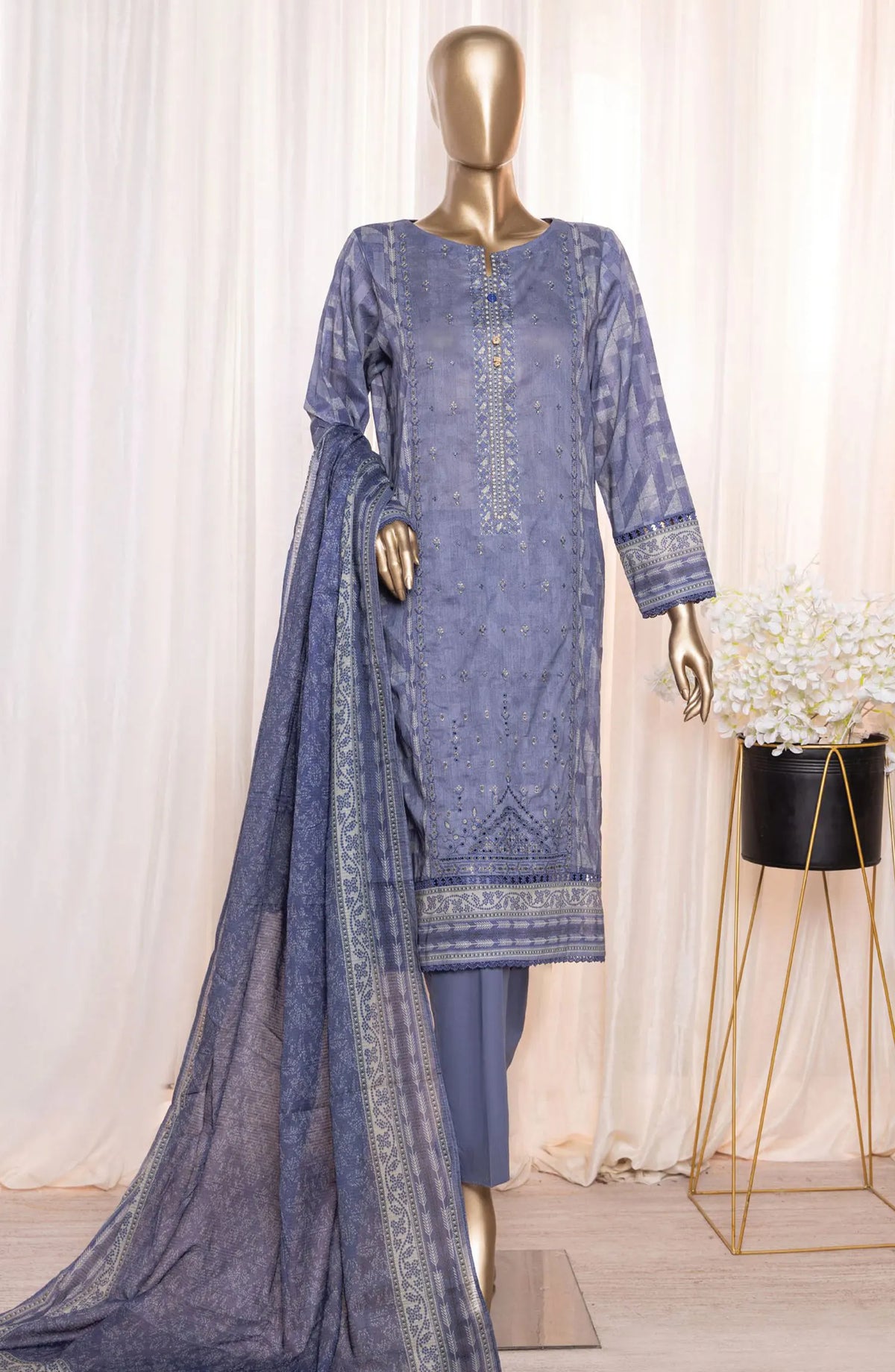 HZ Asasa Digital Embroidered Lawn Collection Vol 05 - AEL 86
