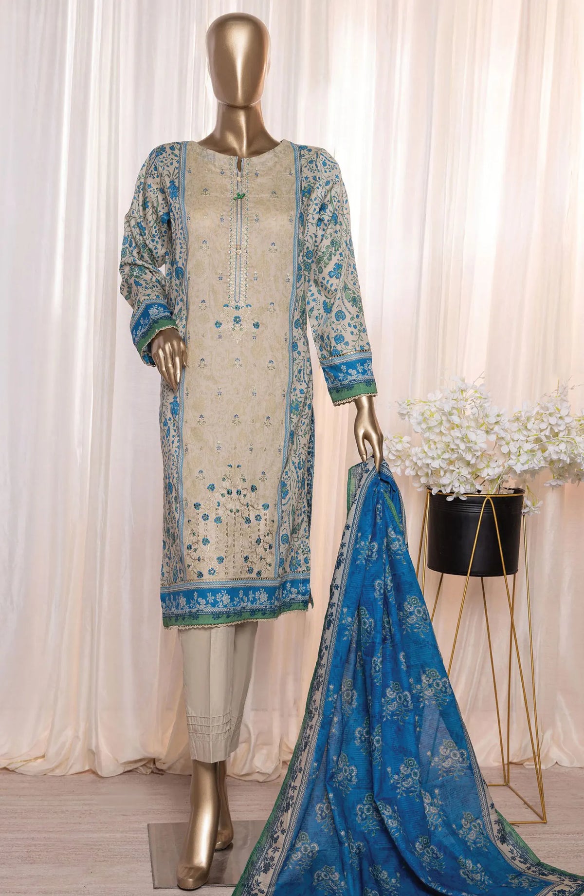 HZ Asasa Digital Embroidered Lawn Collection Vol 05 - AEL 88