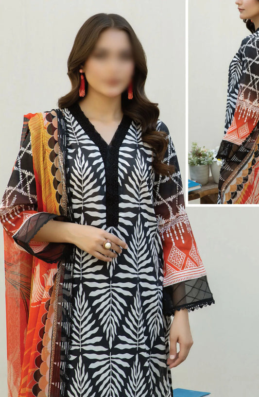 AFREEN EMBROIDERED CHIKANKARI LAWN COLLECTION - AF 109