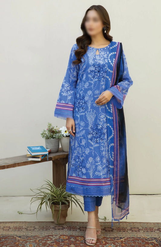 AFREEN EMBROIDERED CHIKANKARI LAWN COLLECTION - AF 111