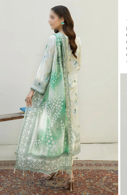 AFREEN EMBROIDERED CHIKANKARI LAWN COLLECTION - AF 112