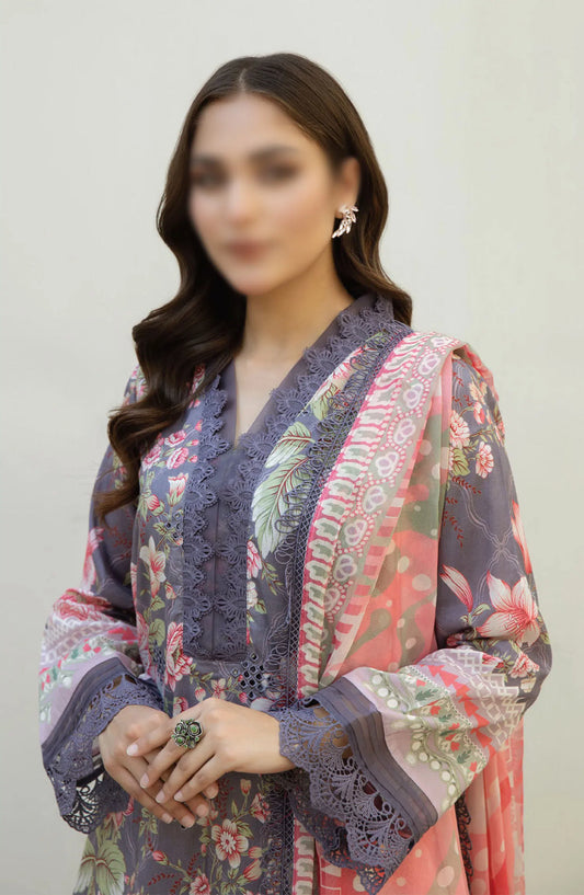 AFREEN EMBROIDERED CHIKANKARI LAWN COLLECTION - AF 113