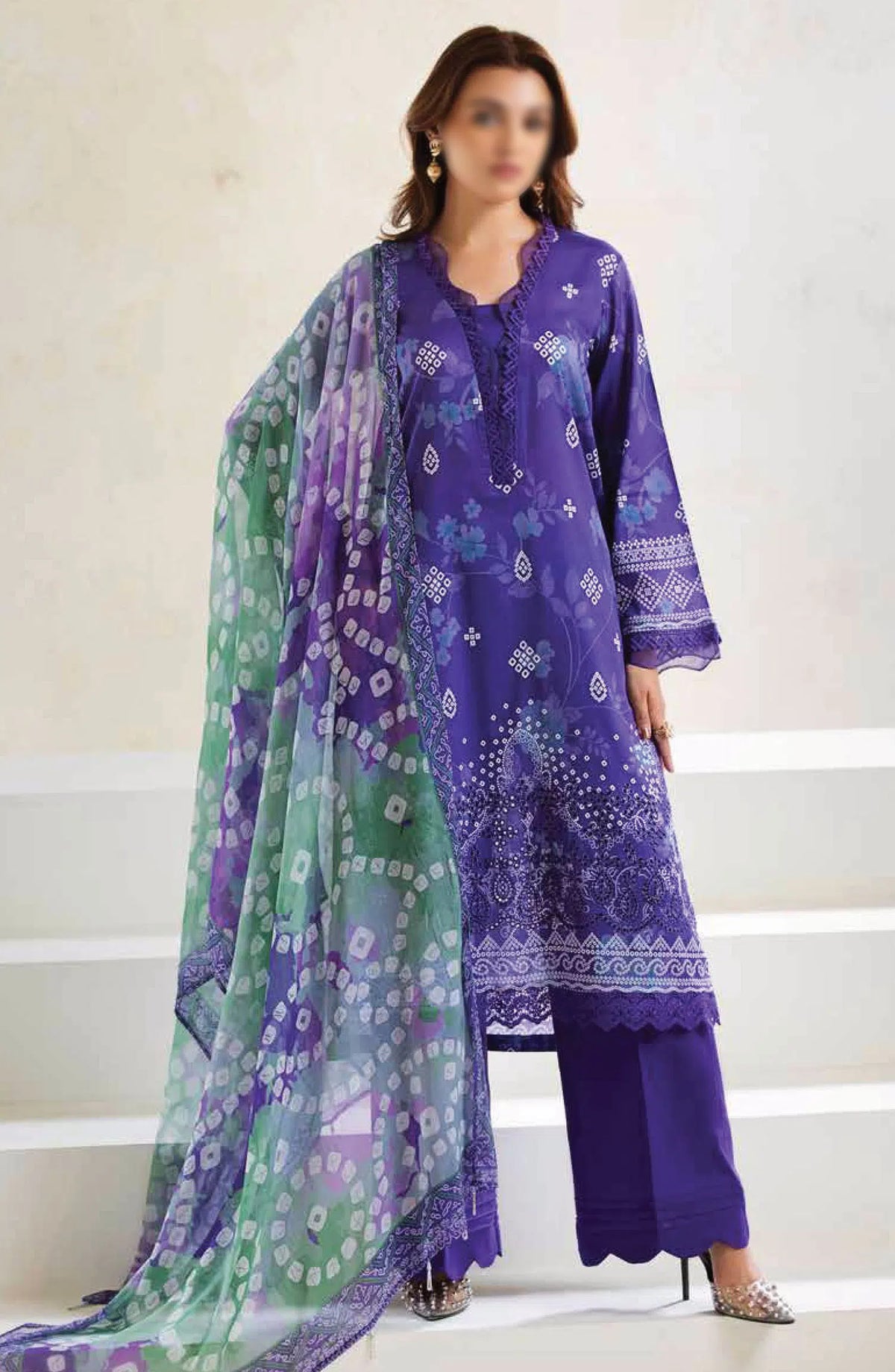 Afreen Embroidered Chikankari Lawn Collection By Riaz Arts - AF 262