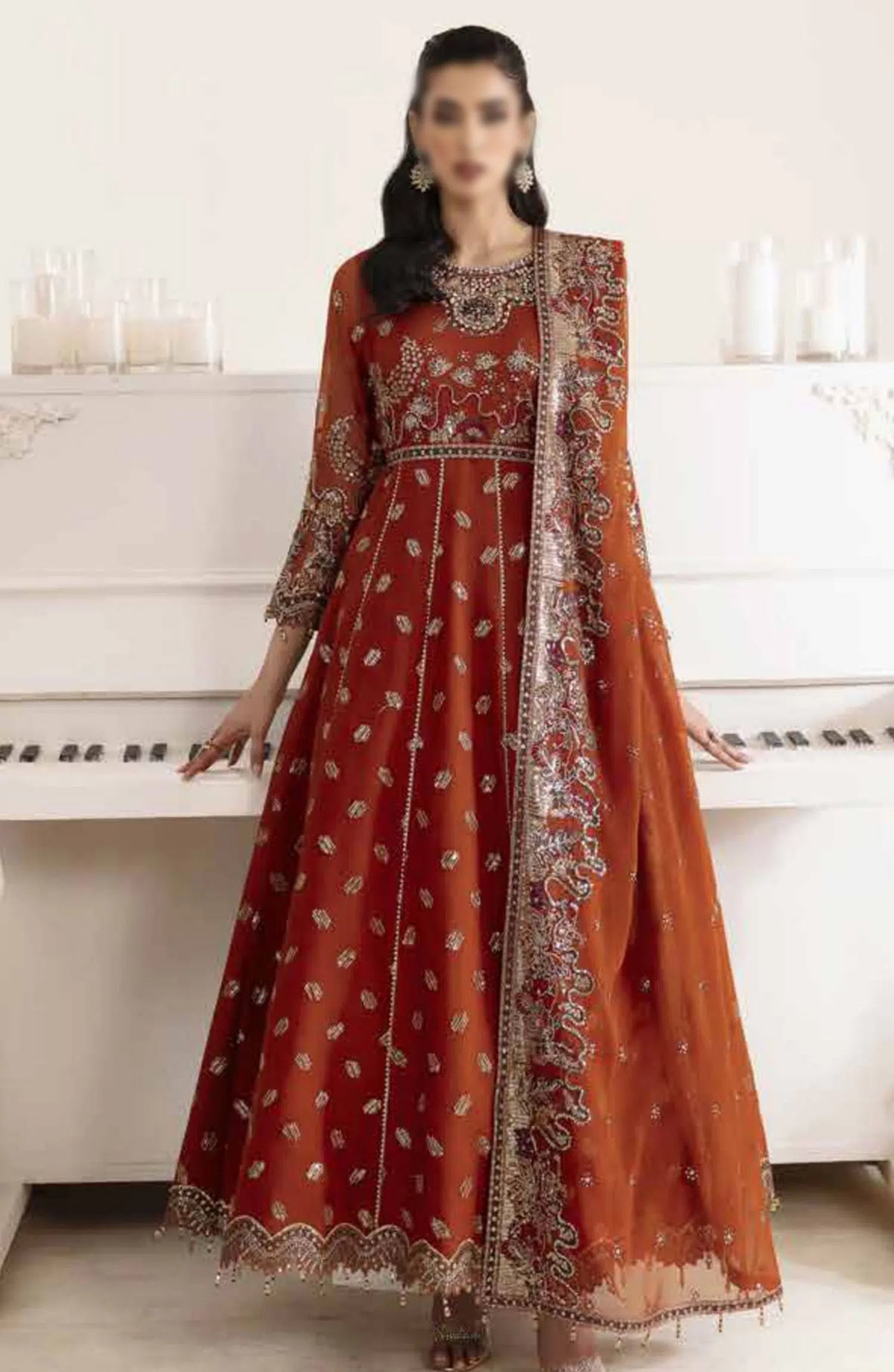 Alizeh Reena Handicrafted Wedding Collection - AF-HM-4014-RUSTIC