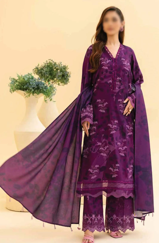 Afreen Embroidered Chikankari Khaddar Collection With Wool Shawl - AF 147