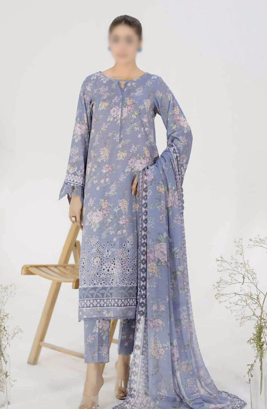 Aafreen Chikankari Printed Lawn Collection 2024 - AF 49