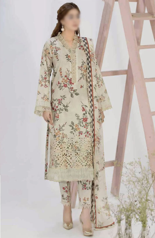 Aafreen Chikankari Printed Lawn Collection 2024 - AF 51