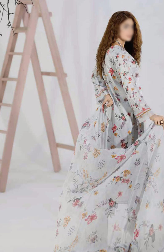 Aafreen Chikankari Printed Lawn Collection 2024 - AF 52