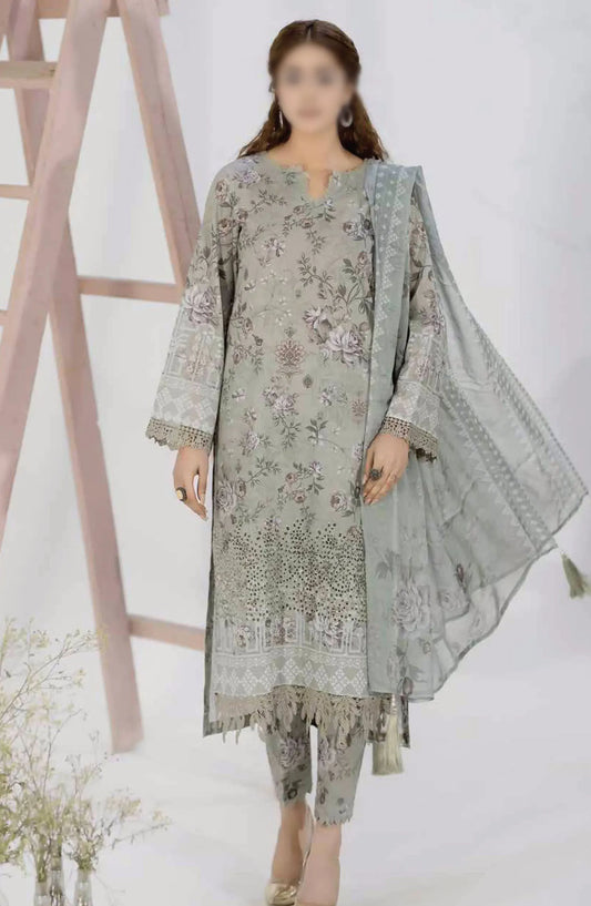 Aafreen Chikankari Printed Lawn Collection 2024 - AF 53