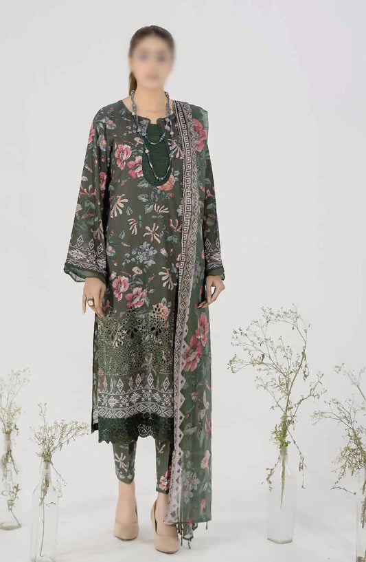Aafreen Chikankari Printed Lawn Collection 2024 - AF 54