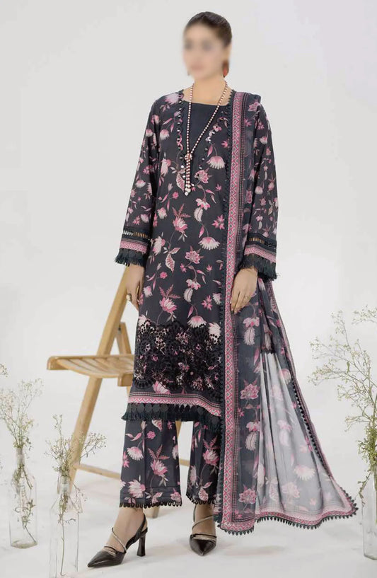 Aafreen Chikankari Printed Lawn Collection 2024 - AF 55