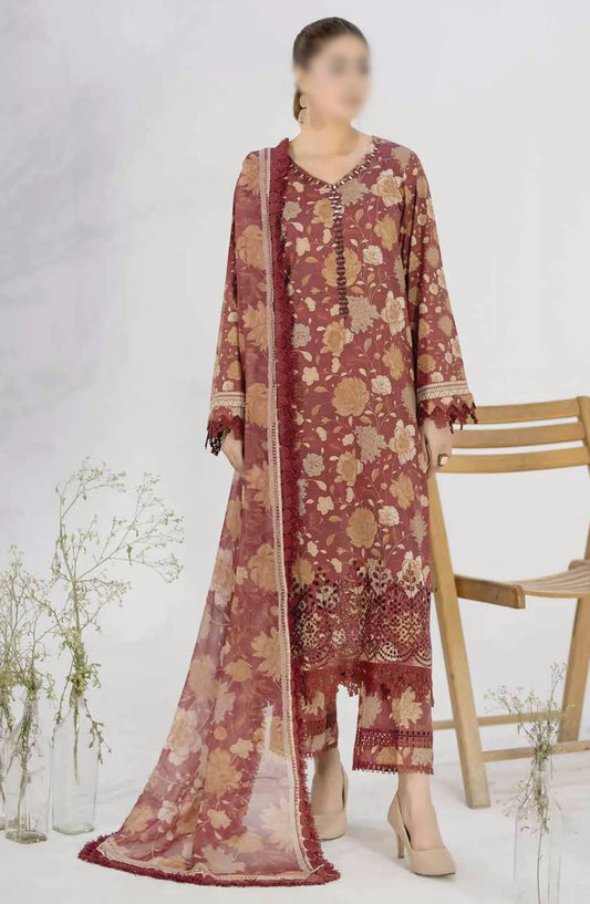 Aafreen Chikankari Printed Lawn Collection 2024 - AF 57