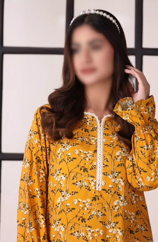 After Glow Digital Printed 2 Pc Linen Collection By Meerak - AFG-02