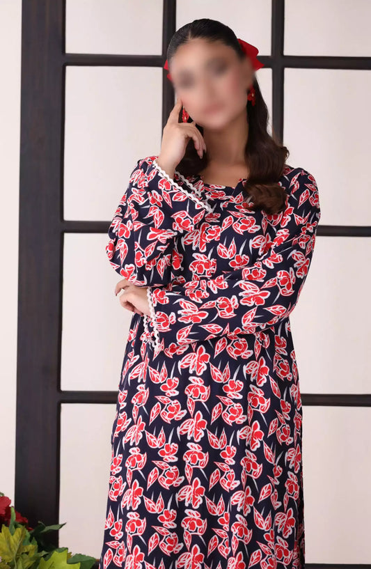After Glow Digital Printed 2 Pc Linen Collection By Meerak - AFG-06