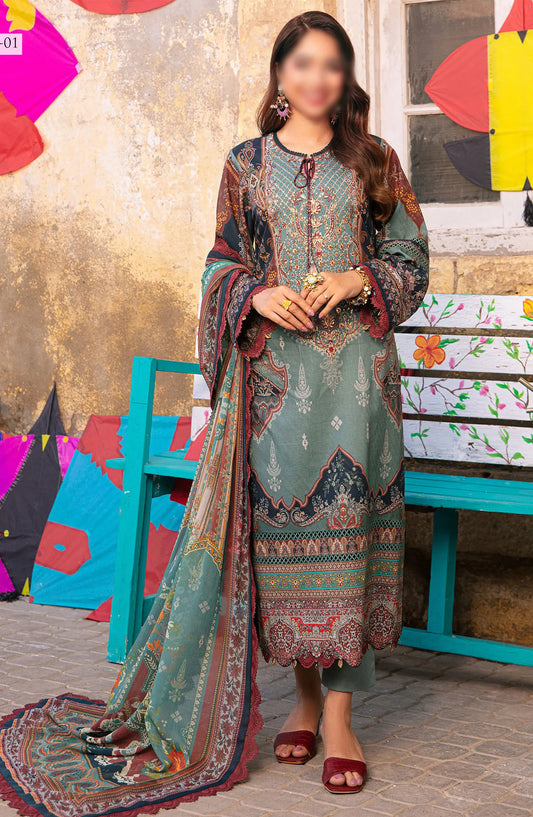 Asim Jofa Aira Summer Print Collection 2024 - AJAR 01