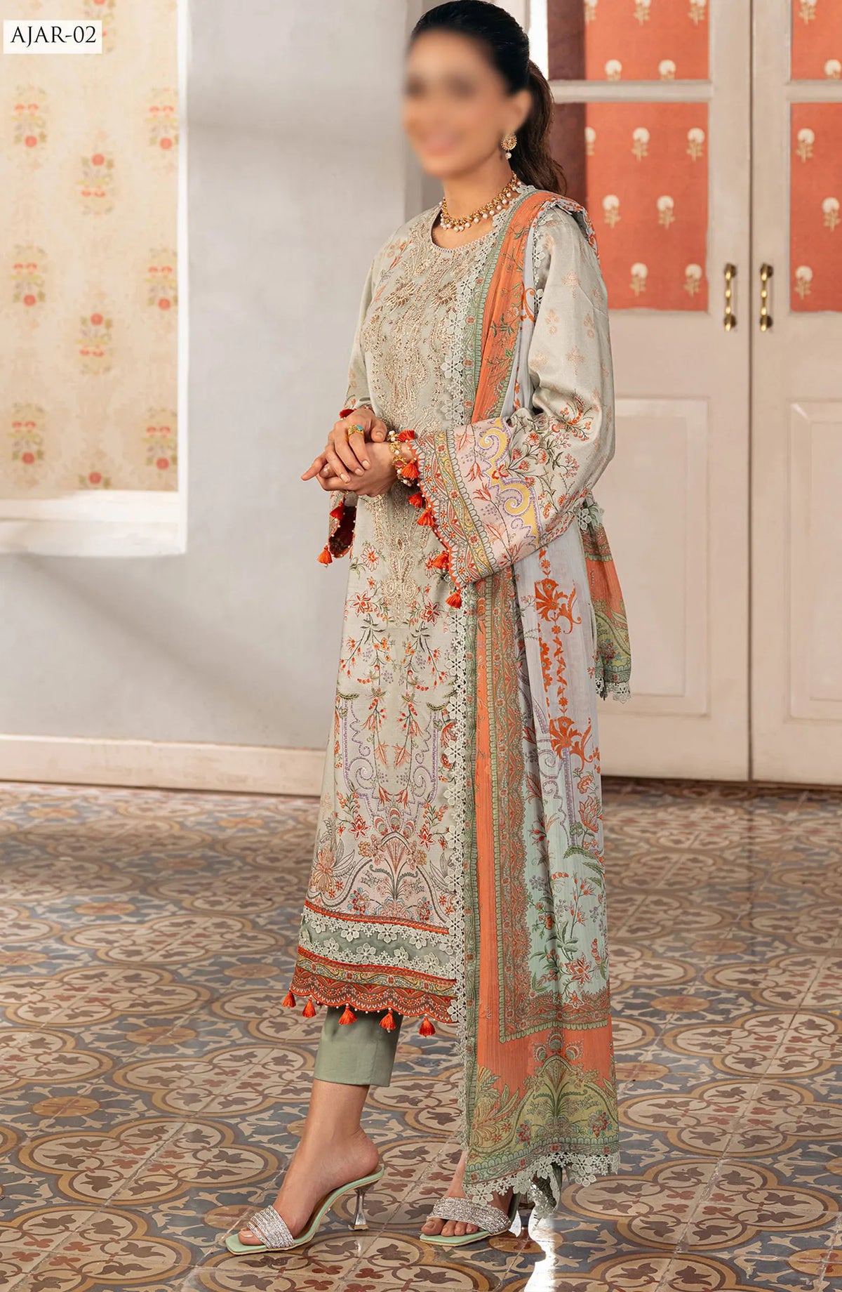 Asim Jofa Aira Summer Print Collection 2024 - AJAR 02