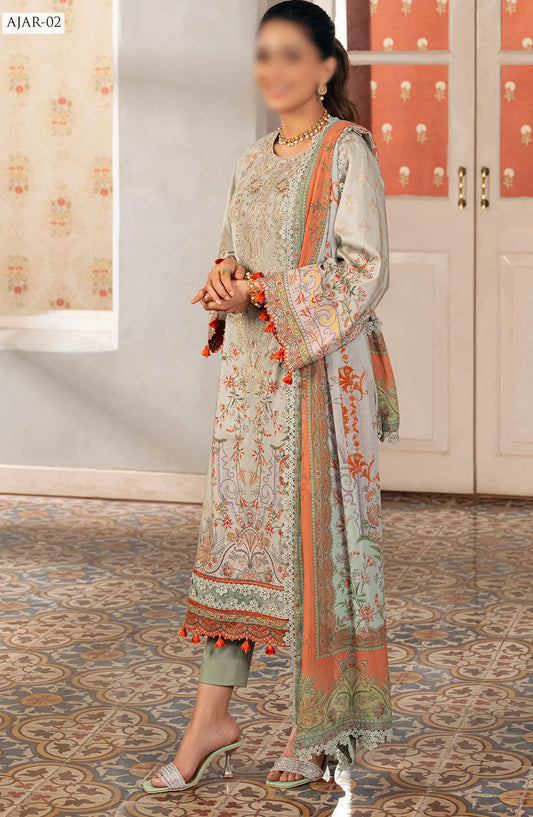 Asim Jofa Aira Summer Print Collection 2024 - AJAR 02