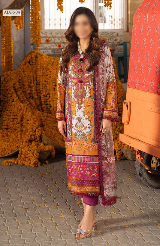 Asim Jofa Aira Summer Print Collection 2024 - AJAR 04